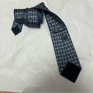 Mila Schon Elegant Blue Patterned Men's Tie